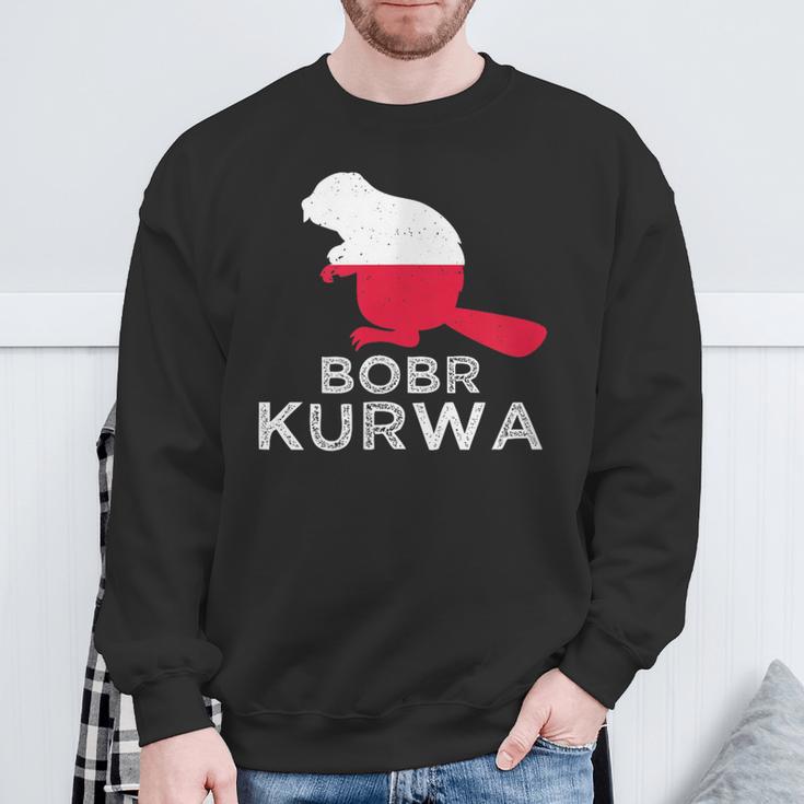 Bobr Kurwa Beaver Bober Bobr Polish Beaver Meme Sweatshirt Geschenke für alte Männer