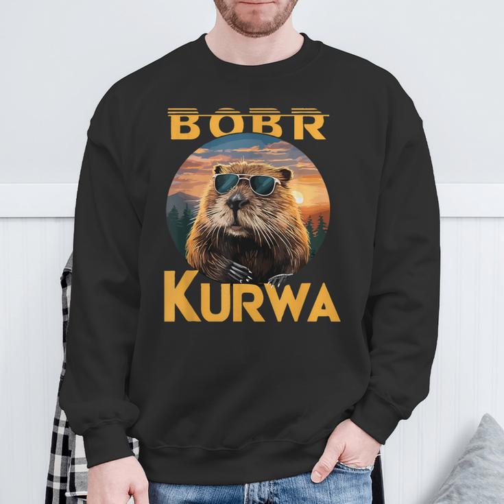 Bobr Kurwa Flannelette Meme Bóbr Bober Kurwa Cool Sweatshirt Geschenke für alte Männer