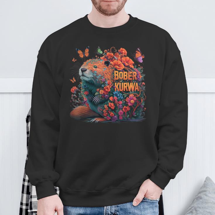 Bobr Kurwa Meme Bober Kurwa Sweatshirt Geschenke für alte Männer