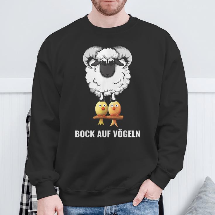 Bock Aufogelgeln Berideutig Sheep Bird Sheep Sweatshirt Geschenke für alte Männer