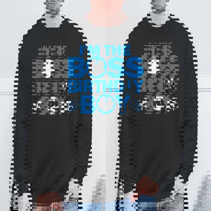 Im The Boss Birthday Boy Baby Family Party Decorations Sweatshirt Gifts for Old Men