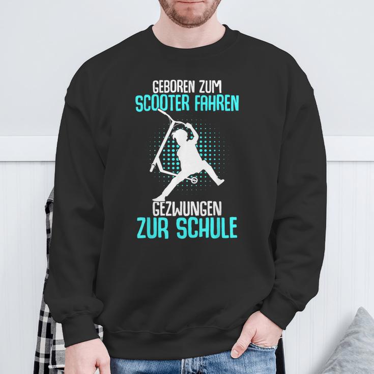 Boys & Children's With 'Geboren Zum Scooter Fahren' Motif Sweatshirt Geschenke für alte Männer