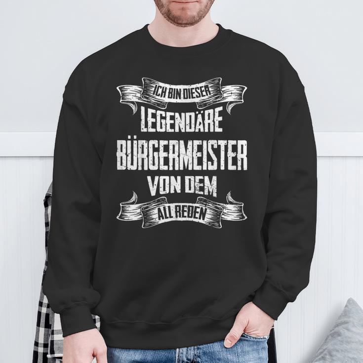 Bürgermeister Legend intage Slogan S Sweatshirt Geschenke für alte Männer