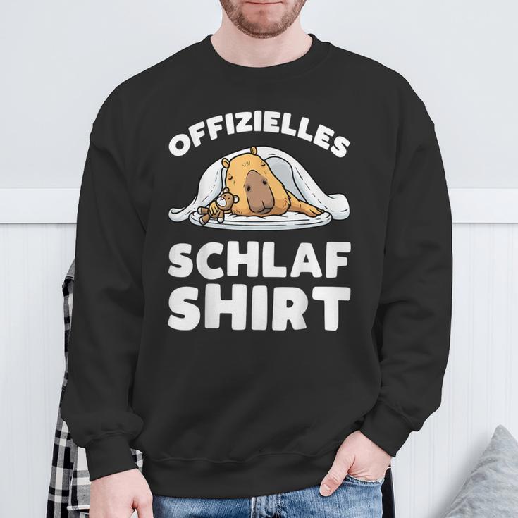 Capybara Sleep Pyjamas Water Pig Capybara Sweatshirt Geschenke für alte Männer