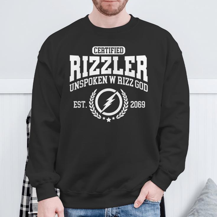 Certified Rizzler – Unspoken Rizz – W Rizz God Sweatshirt Geschenke für alte Männer