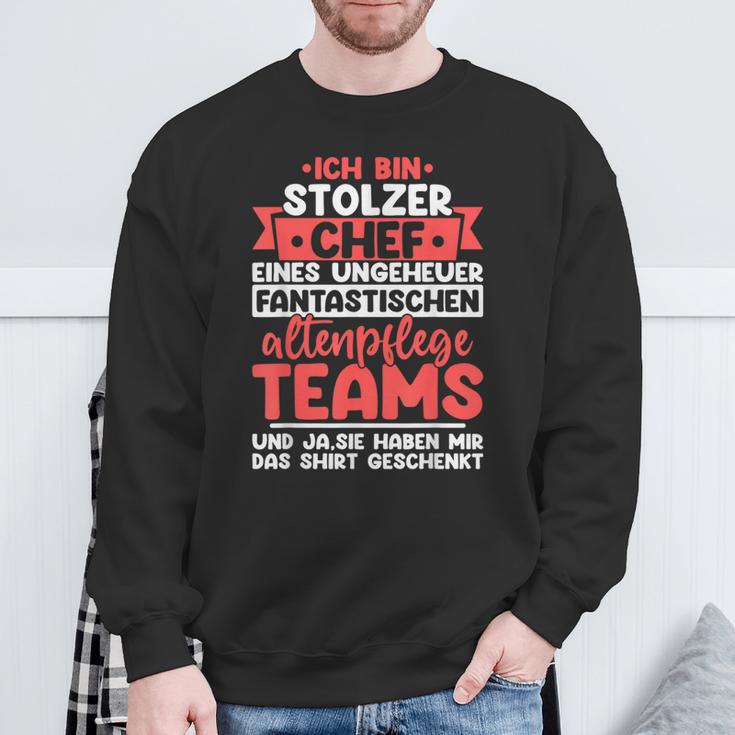 Chef Altenpflege Pflegedienstleitung Pdl Sweatshirt Geschenke für alte Männer