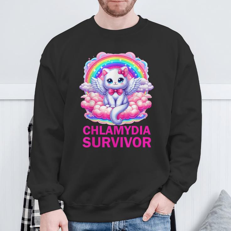 Chlamydia Survivor Chlamydien Std Sweatshirt Geschenke für alte Männer