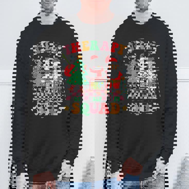 Christmas Therapy Squad Slp Ot Pt Occupational Therapy Team Sweatshirt Gifts for Old Men