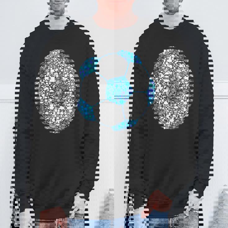 Colorful Polka Dot Soccer Lover International Dot Day Sweatshirt Gifts for Old Men