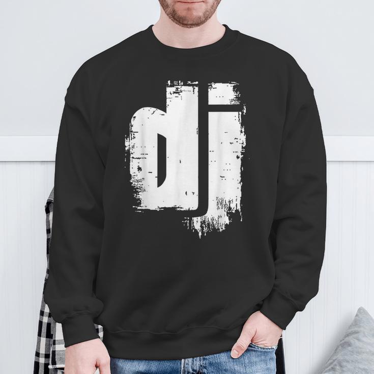 Cool Dj Grunge Music Du Bist Der Discjockey Sweatshirt Geschenke für alte Männer