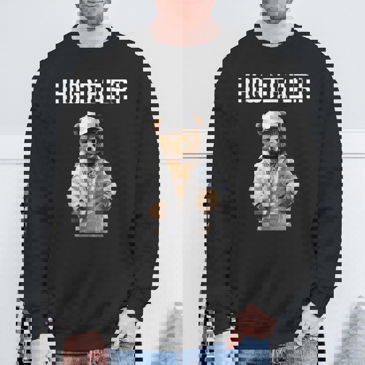 Cool Gangster Teddy Bear As Hug Dealer For Smile & Fun Sweatshirt Gifts for Old Men