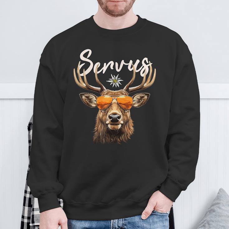 Costume Deer Lederhosen Costume Sweatshirt Geschenke für alte Männer