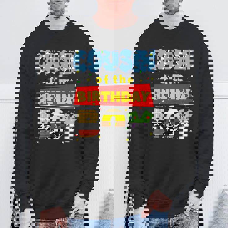 Cousin Of The Birthday Boy Cowboy Family Party Decorations Sweatshirt Gifts for Old Men