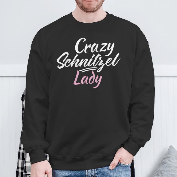 Crazy Schnitzel Lady German Schnitzel Sweatshirt Geschenke für alte Männer