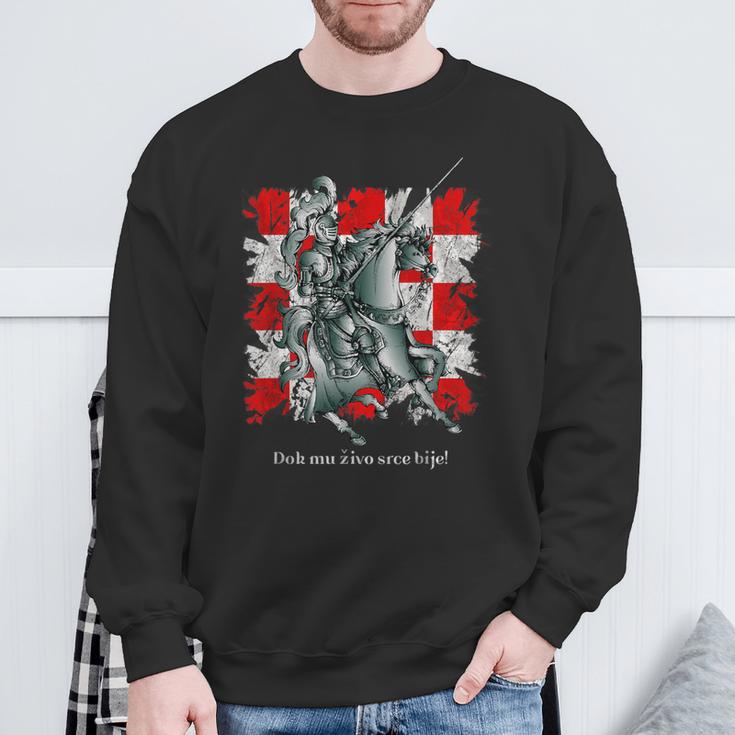 Croatia Hrvatskiitez Hrvatska Zastava S Sweatshirt Geschenke für alte Männer