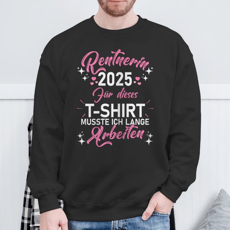 Damen Rente 2025 Ruhestand Pension Deko Dekoration Rentner 2025 Sweatshirt Geschenke für alte Männer