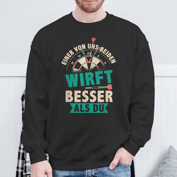 Dart Eineron Uns Beiden Wirft Besser Als Du German Sweatshirt Geschenke für alte Männer