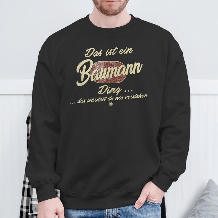 'Das Ist Ein Baumann Ding' Family Sweatshirt Geschenke für alte Männer