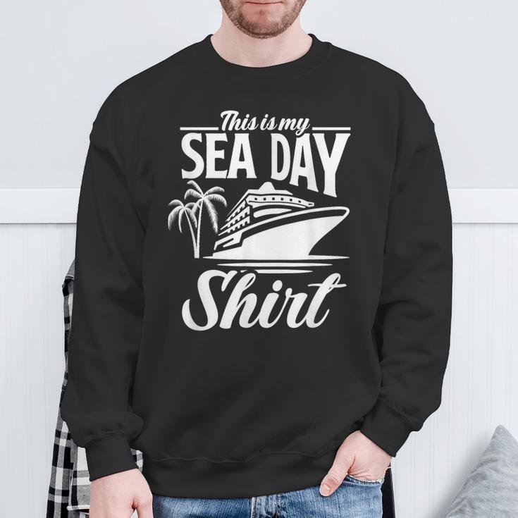 Das Ist Mein Seetag Mit Kreuzfahrtschiff Palmen Sweatshirt Geschenke für alte Männer