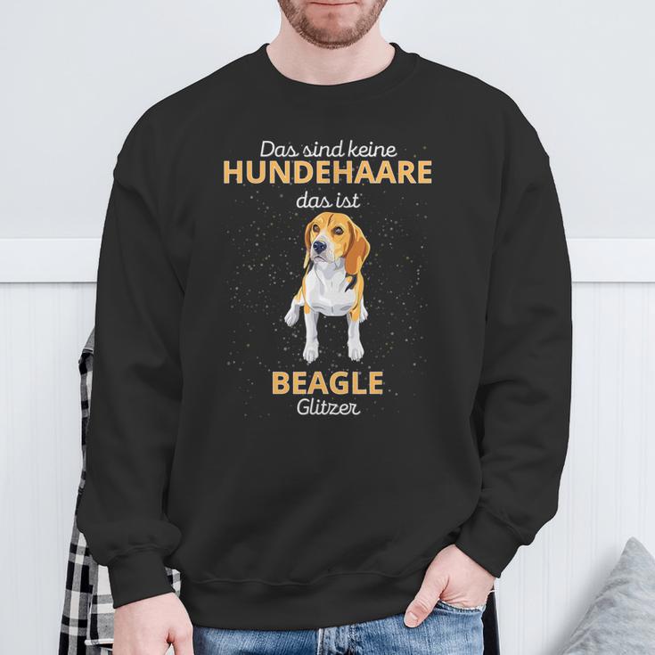 Das Sind Keine Hundehaare Das Ist Beagle Glitter Sweatshirt Geschenke für alte Männer