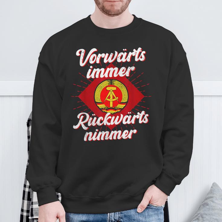 Ddr Orwärts Forward Immer Backward S Sweatshirt Geschenke für alte Männer