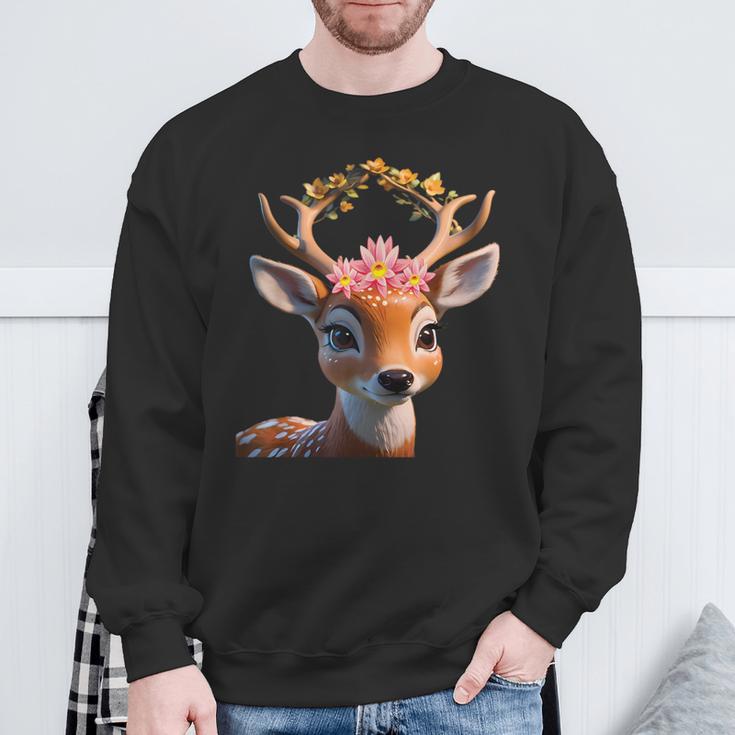 Deer Deer Costume Dirndl Costume Sweatshirt Geschenke für alte Männer