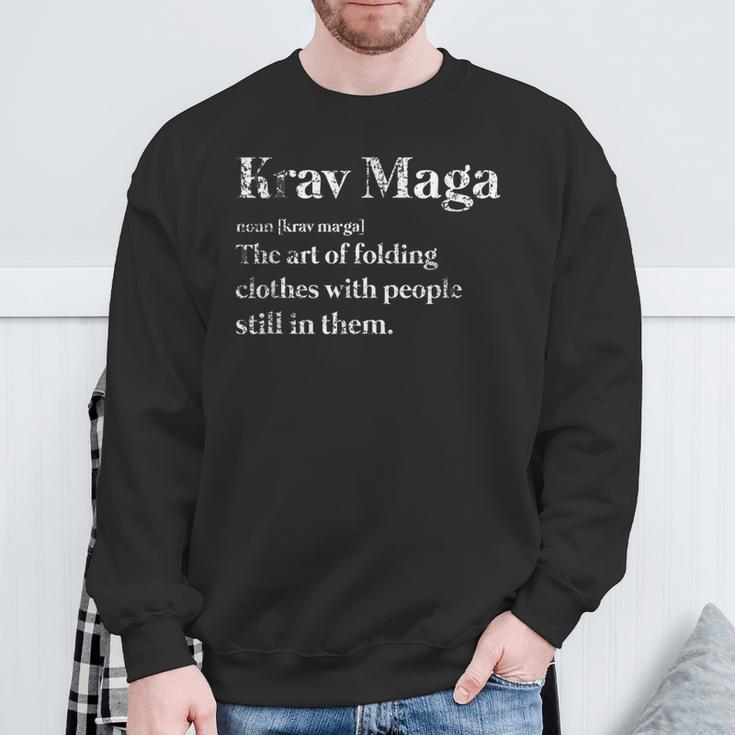 Definition Krav Maga Sweatshirt Geschenke für alte Männer