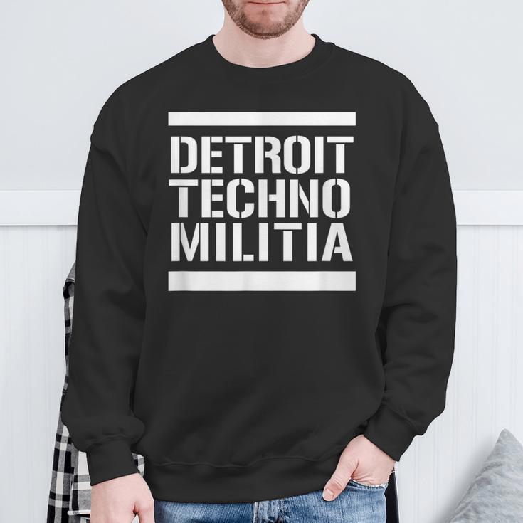 Detroit Techno Militia Sweatshirt Geschenke für alte Männer