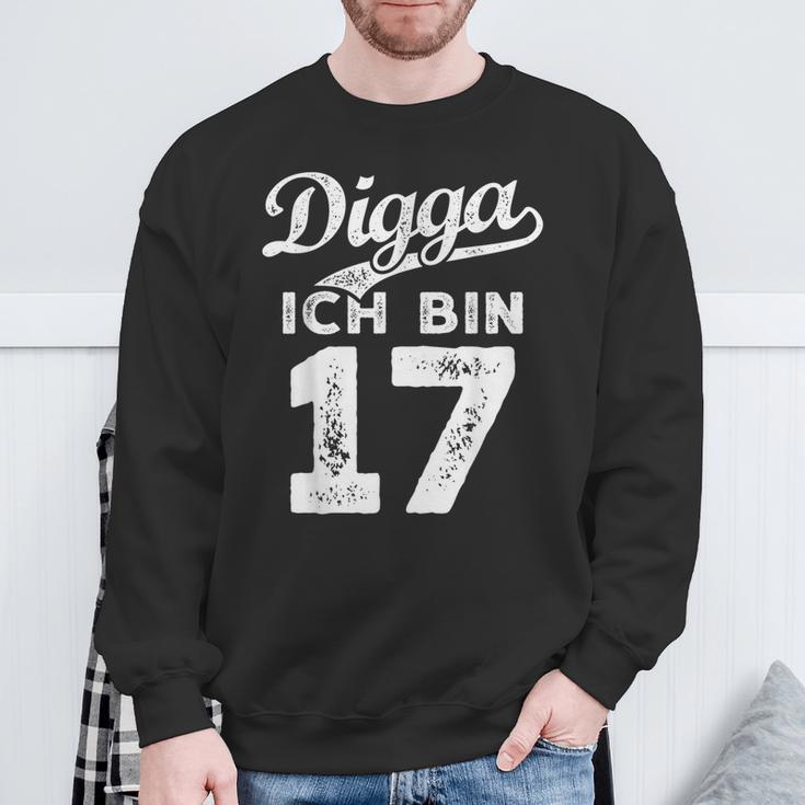 Digga Ich Bin 17 Jahre 17Th Birthday Sweatshirt Geschenke für alte Männer