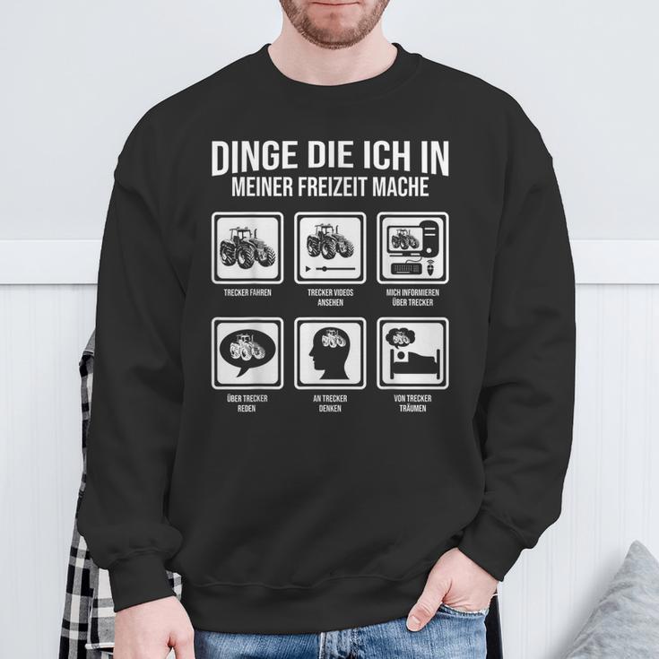 Dinge Die Ich In Meiner Freizeit Mache Tractor Sweatshirt Geschenke für alte Männer