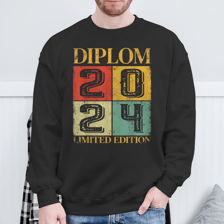 Diplom Geschafft Legende 2024 Sweatshirt Geschenke für alte Männer