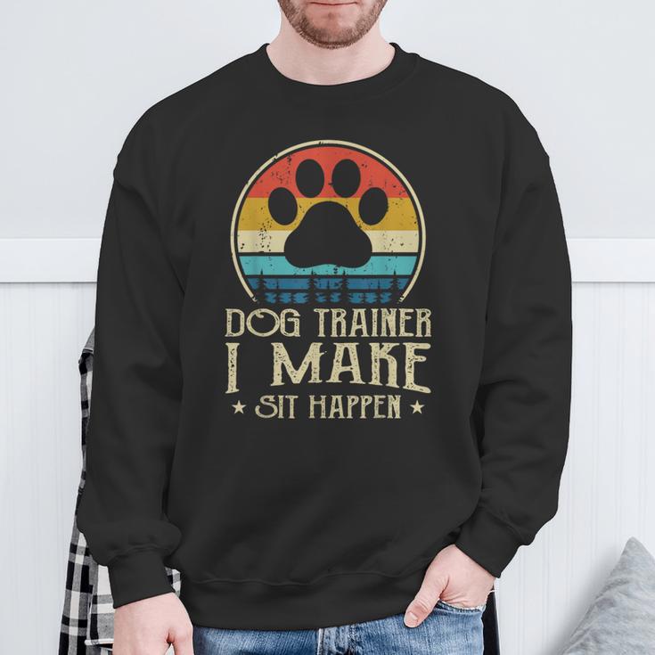 Dog Trainer Ich Lasse Sitzen Paseren Paseren Sweatshirt Geschenke für alte Männer