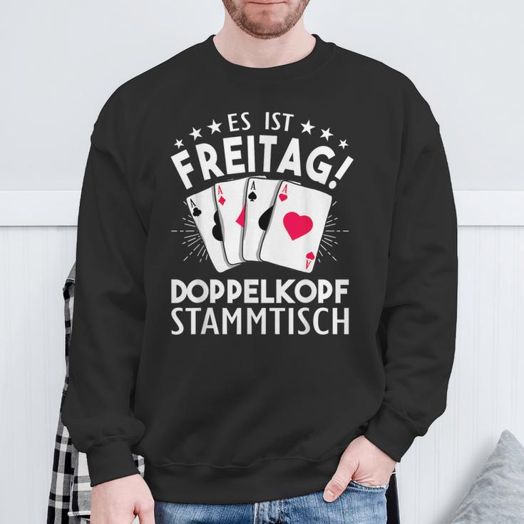 Doppelkopf Stammtisch Doppelkopf Sweatshirt Geschenke für alte Männer