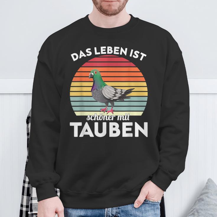 With Dove Das Leben Ist Schönmit Tauben Sweatshirt Geschenke für alte Männer