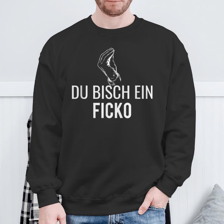 Du Ficko Lohn Italia Workelvet Gesture Sweatshirt Geschenke für alte Männer