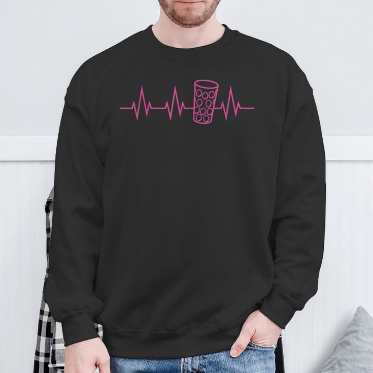 Dubbeglas Heartbeat Pfalz Weinfest Und Palatinzer Lebensart S Sweatshirt Geschenke für alte Männer