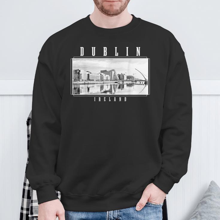 Dublin Irelandintage Souvenir Skyline Uk Dublin Sweatshirt Geschenke für alte Männer