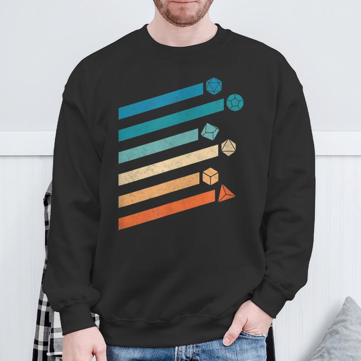 Dungeon Gm Game Dm Retrointage D20 Dice Sweatshirt Geschenke für alte Männer