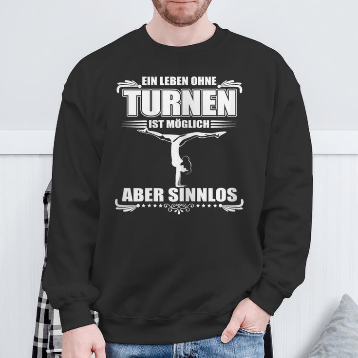 Ein Leben Ohne Gymnastnen Ist Möglich Aber Sinnlos Gymnastic Sweatshirt Geschenke für alte Männer