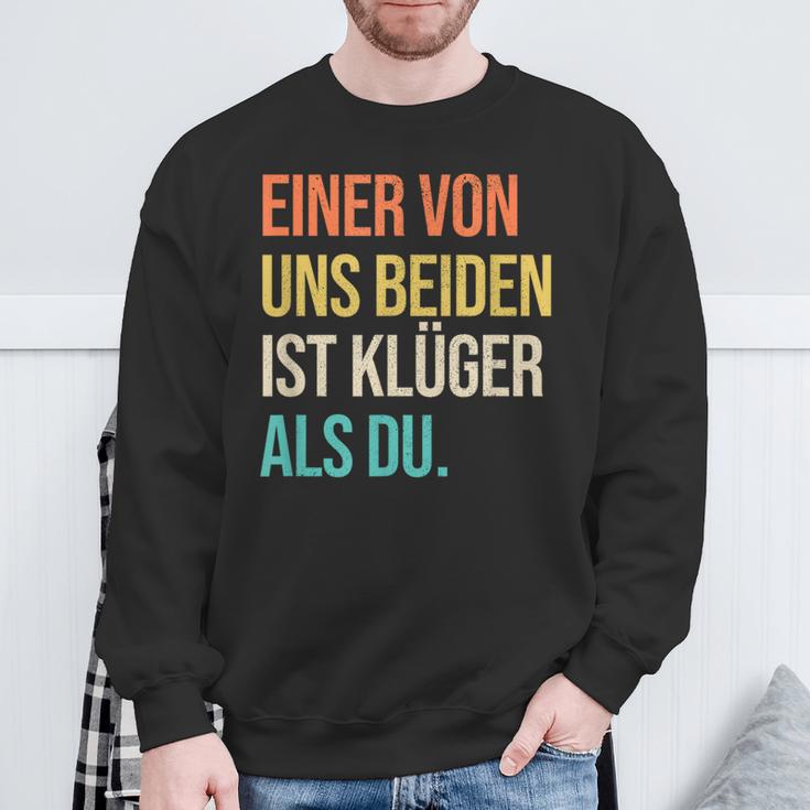 Eineron Uns Beiden Ist Klüger Als Du Retro Sweatshirt Geschenke für alte Männer