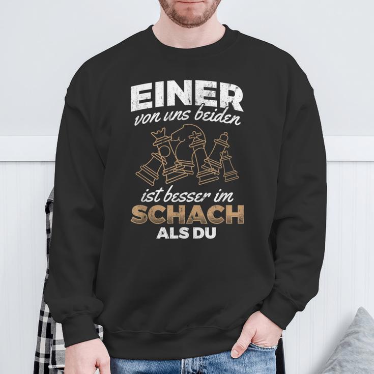 Eineron Uns Ist Besser Im Schess Als Du Chess Player Sweatshirt Geschenke für alte Männer