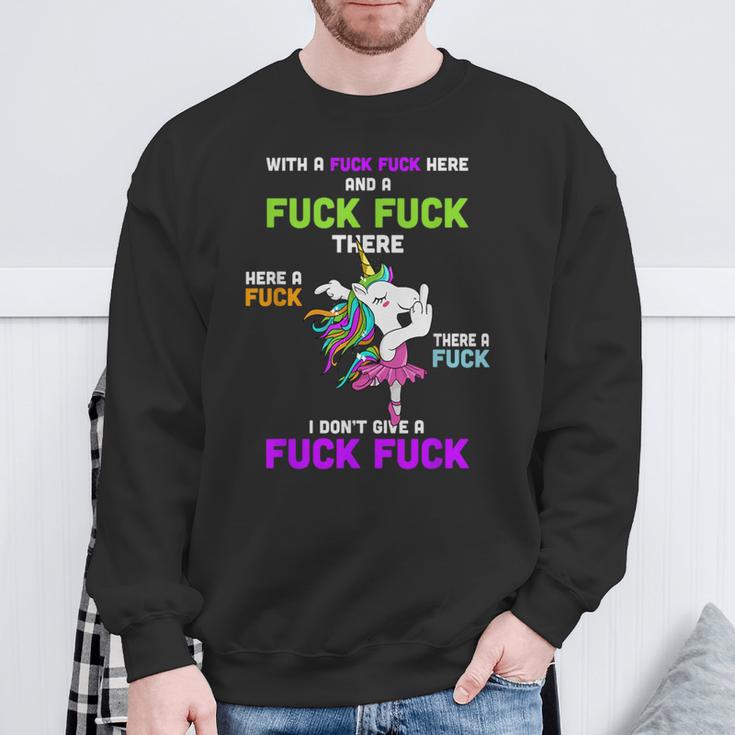 Einhorn Lustiger Witzger Frech Spruch Sprüche Sweatshirt Geschenke für alte Männer