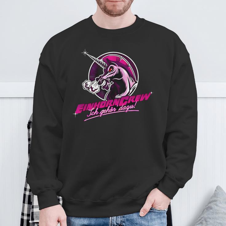 Einhorncrew Ich Gehördazu Sweatshirt Geschenke für alte Männer