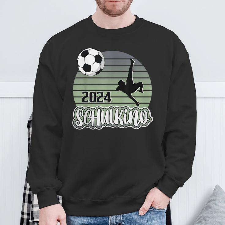 Einschulung Schulkind 2024 School Cone Boy Football Sweatshirt Geschenke für alte Männer