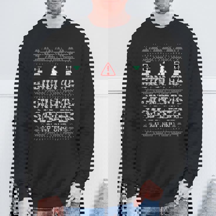 Error 404 Sweater Not Found Computer Christmas Felpa Regalos para ancianos