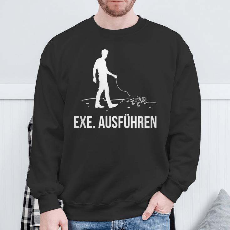 Exe Run Programmer Programming Computer Nerd Sweatshirt Geschenke für alte Männer