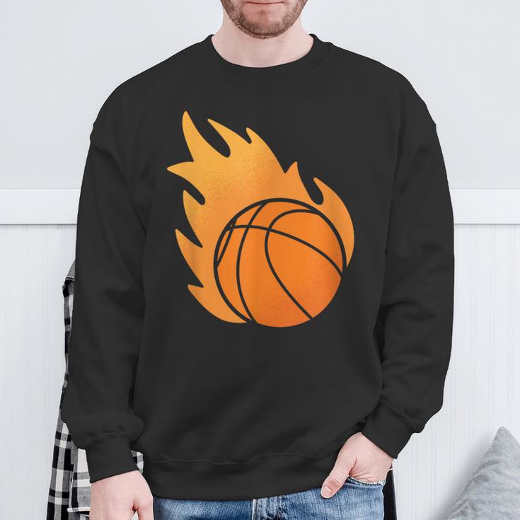 Fire Basketball Sweatshirt Geschenke für alte Männer