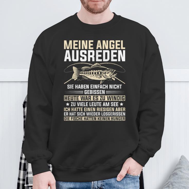 Fischer Fishing My Angel Excuses Sweatshirt Geschenke für alte Männer