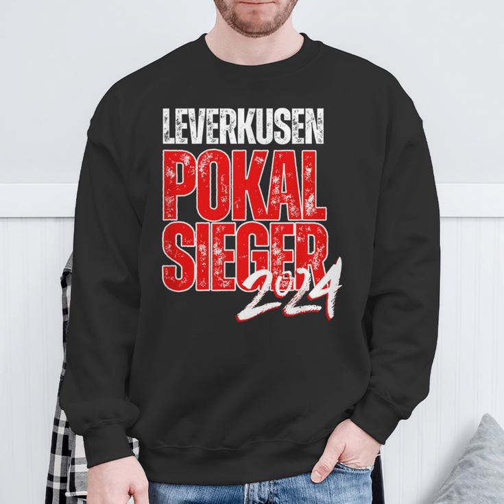 Football Cup Winner Leverkusen Fan Unbeaten Double Sweatshirt Geschenke für alte Männer