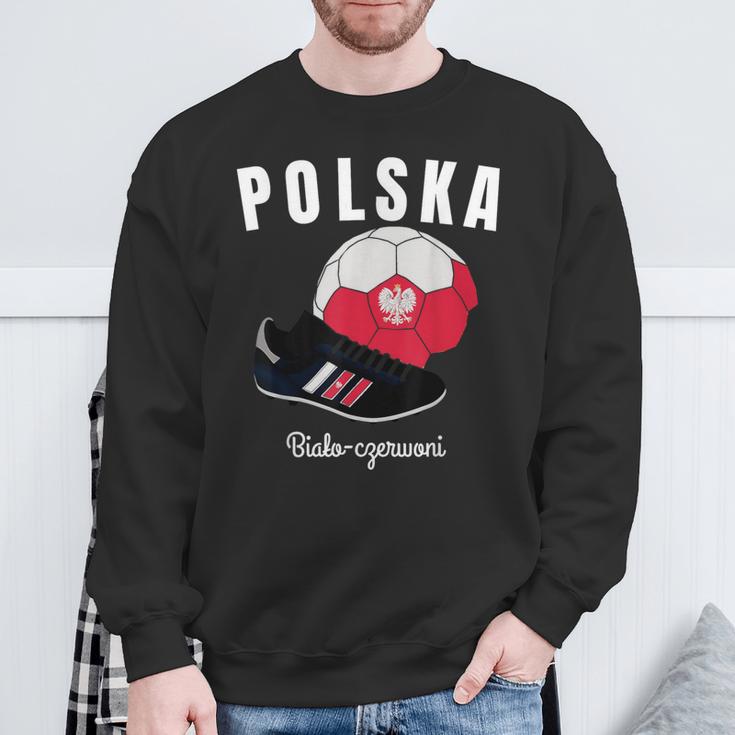 Football Jersey Polska Flag Poland Flags Football Jersey Sweatshirt Geschenke für alte Männer